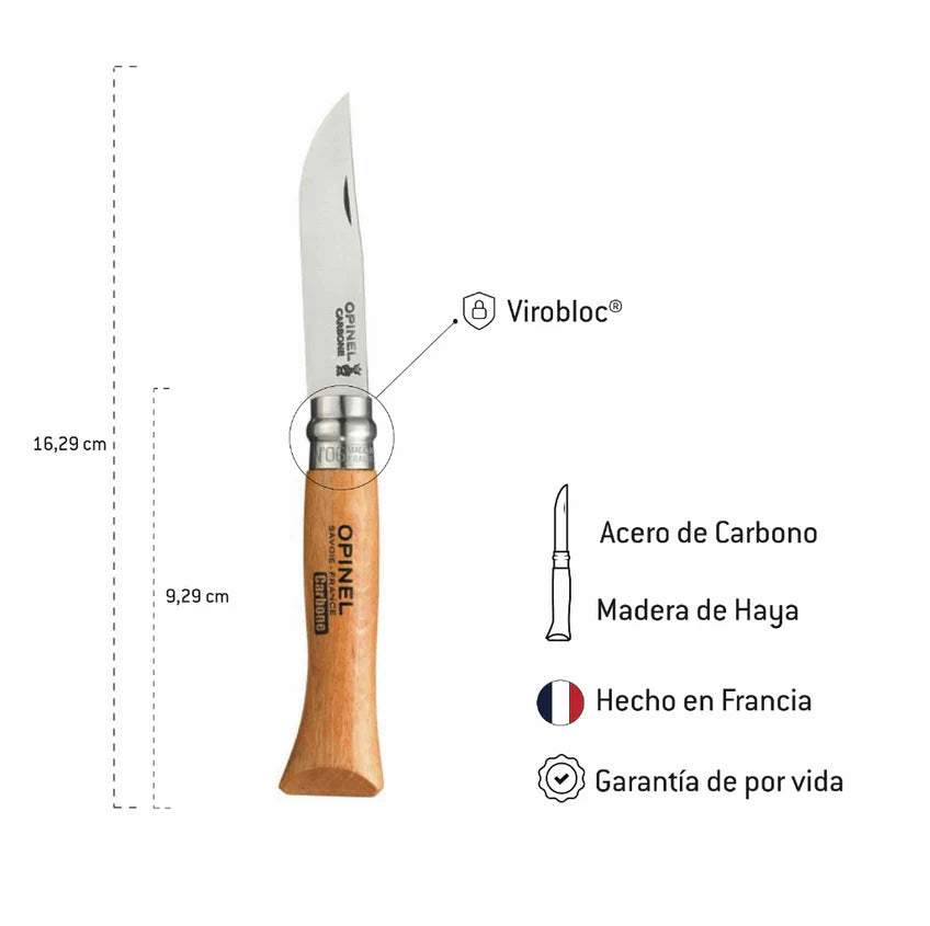 Cuchillo Opinel N°6 de Acero Carbono