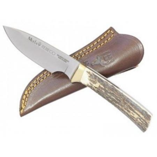 Cuchillo Muela Rebeco 9A Mango de Ciervo y Bronce