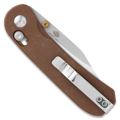Navaja KNAFS Lander 3 Clip Point Brown
