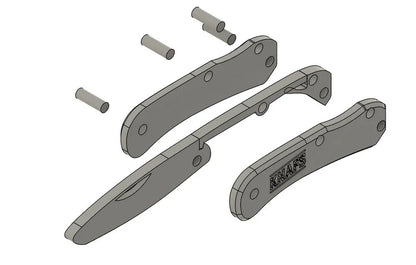 Kit Armable KNAFS en 3D de cuchillo para niños